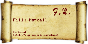 Filip Marcell névjegykártya